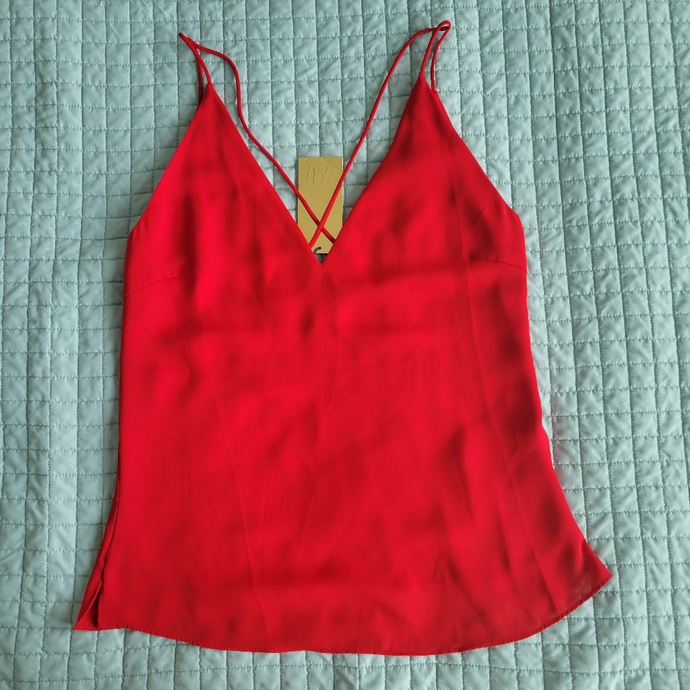 Gold label H&M cherry red spaghetti strap top / camisole